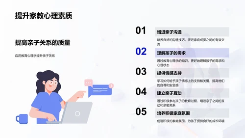 亲子教育实用指南PPT模板