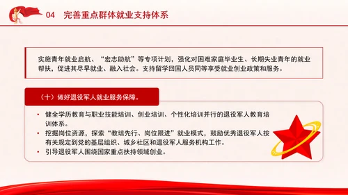 关于实施就业优先战略促进高质量充分就业的意见全文学习PPT