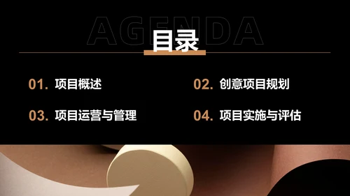 橙色时尚/奢华大学生创新创业计划书PPT模板
