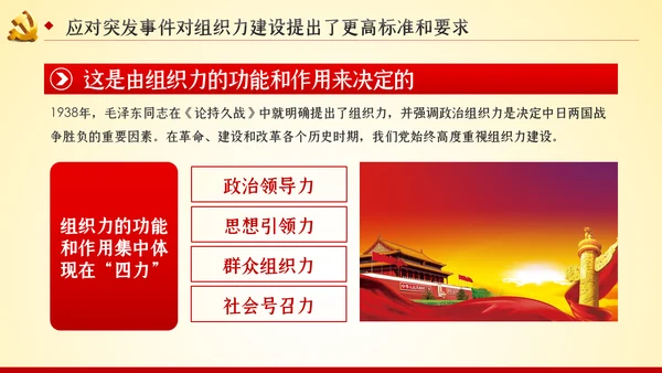党的组织力建设党建党课PPT模板