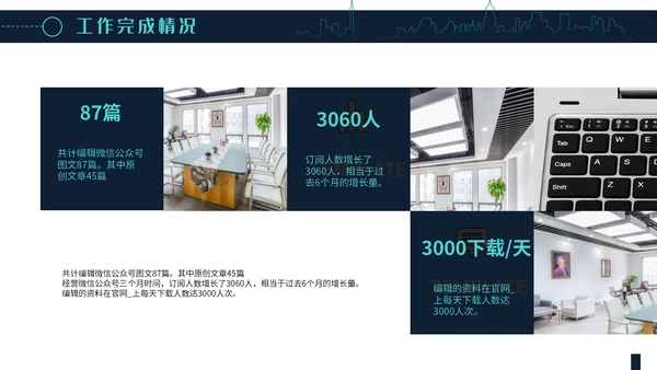 简约大气员工述职报告通用PPT模板