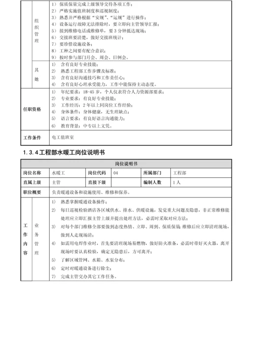 大酒店工程服务手册模板.docx