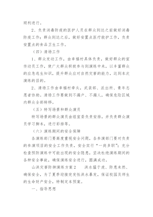 山洪灾害防御演练方案.docx