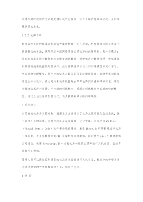 基于数字孪生机房的三维可视化监控系统的设计与实现.docx