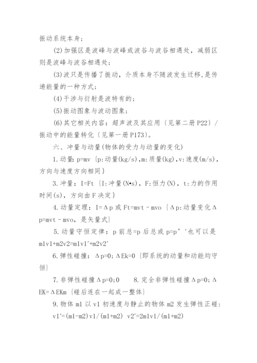 高中物理会考复习知识点.docx