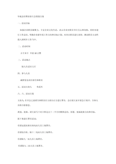 年终总结暨表彰大会专项策划专业方案.docx