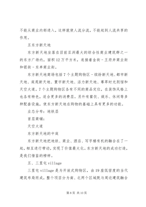 商业广场考察报告 (4).docx