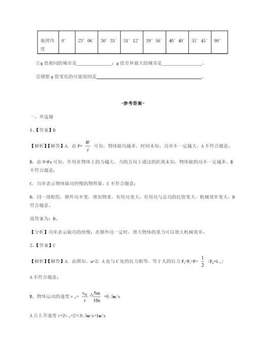 强化训练四川师范大学附属第一实验中学物理八年级下册期末考试专题测评练习题（解析版）.docx