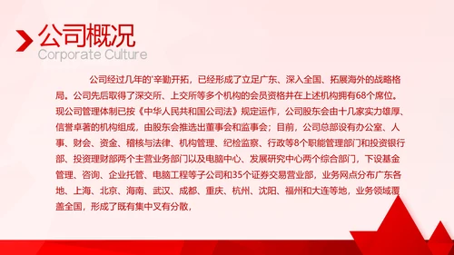 红色喜庆公司企业宣传简介介绍PPT模板