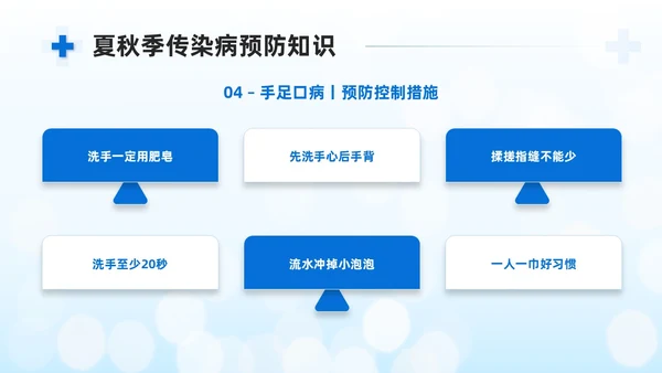 蓝色商务简约公共卫生健康知识宣传PPT课件