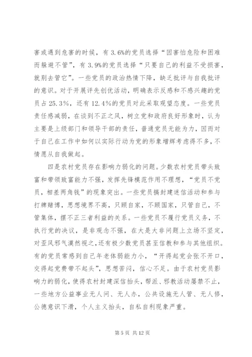 党员队伍思想状况调查思考.docx