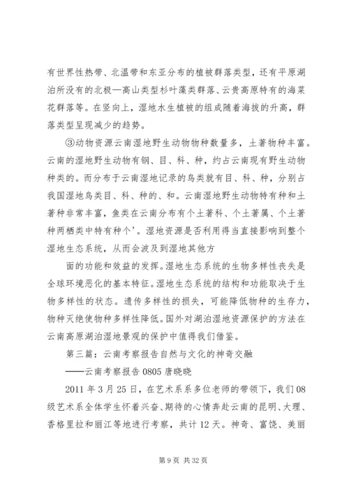 云南考察调研报告.docx
