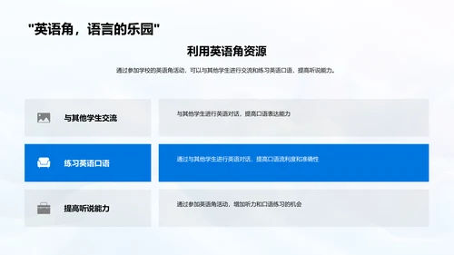 英语学习实用指南PPT模板