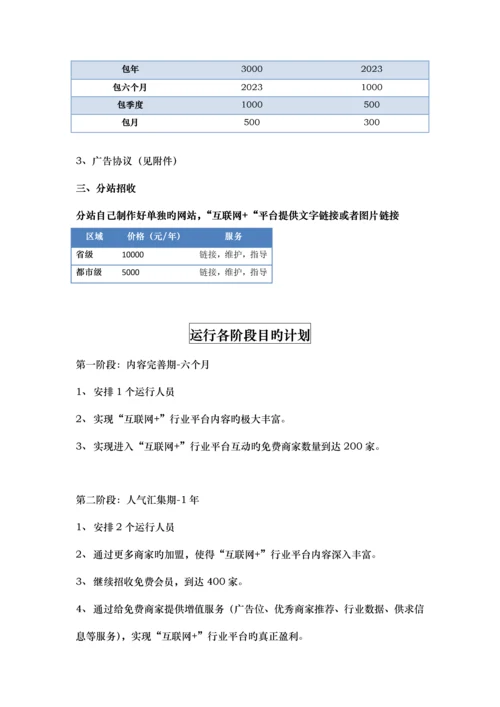 互联网+行业平台工作指导手册.docx