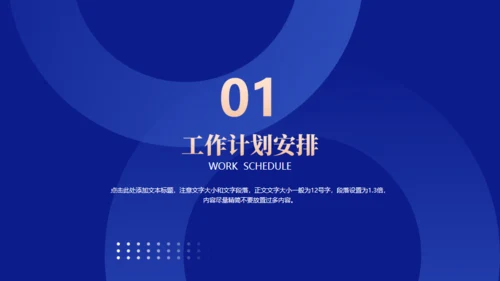 蓝金商务风工作汇报