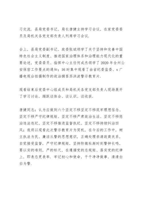 观看《政治掮客苏洪波》警示教育片心得体会多篇范文.docx