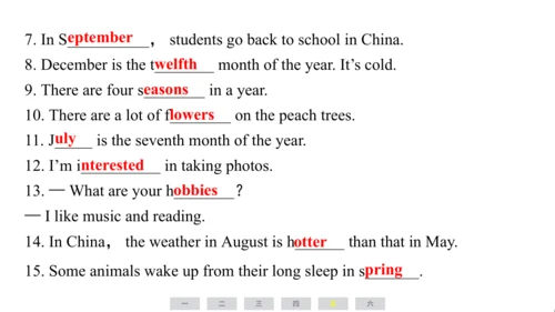 人教精通版（三起）英语六年级上册期末练习课件(共63张PPT)