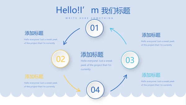 婴儿课堂卡通母婴婴儿新生儿护理动态PPT模板