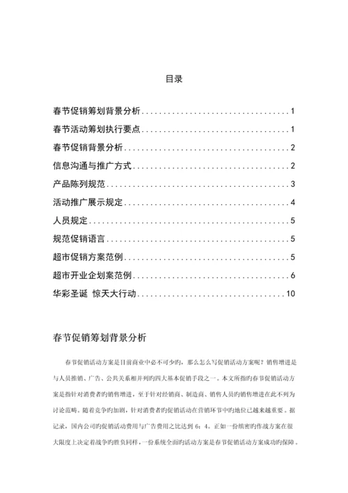 春节促销活动专题策划专题方案.docx