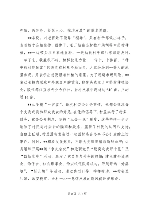 村党支部书记个人事迹材料 (3).docx