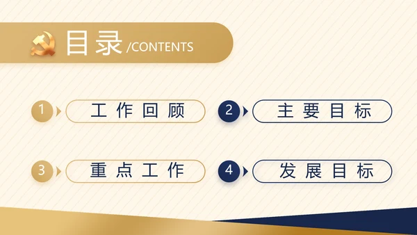 大气创意党建党支部述职报告动态PPT