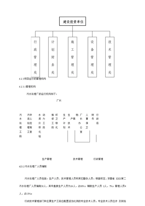 某污水处理厂项目工程建设运营方案