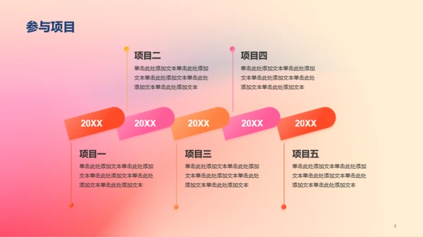红橙渐变简约艺术广告公司个人竞聘述职PPT