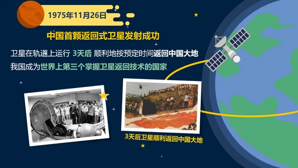 可爱卡通中国航天发展史教学PPT课件
