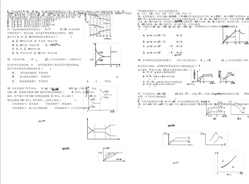 化学平衡图像题专题试题