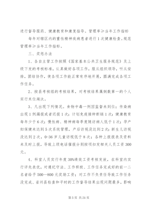 大路边镇中心卫生院基本公共服务考核方案.docx