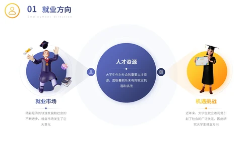 蓝色卡通风毕业论文答辩通用PPT模板