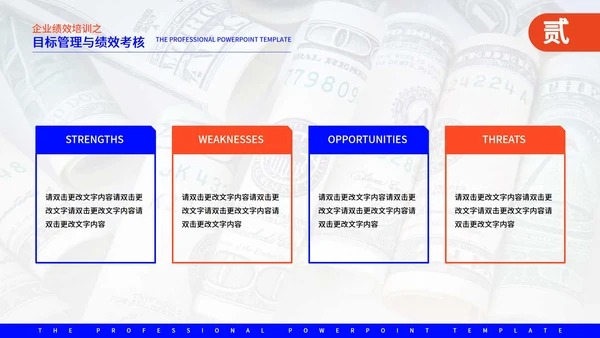 蓝色商务风企业管理培训PPT模板