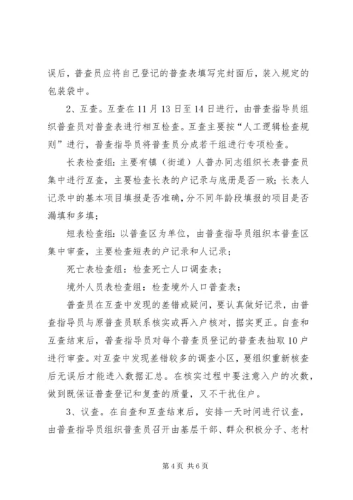 人口普查登记和复查工作若干意见.docx