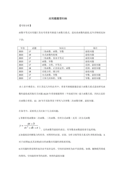 2023年江苏应用题题型归纳.docx