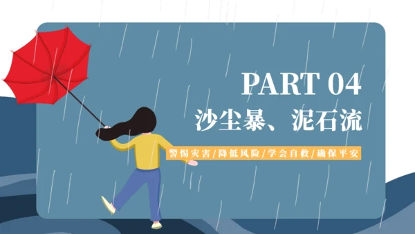 自然灾害应急预案自救安全教育通用PPT模板