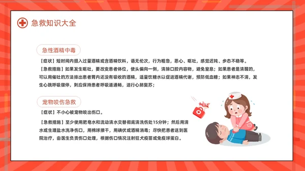 红色简约世界红十字日红十字精神动态PPT