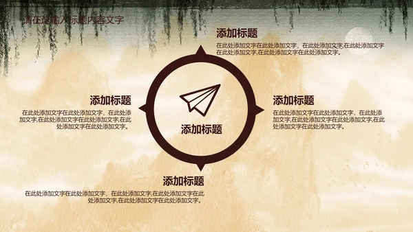 创意中国风孔雀ppt动态模板