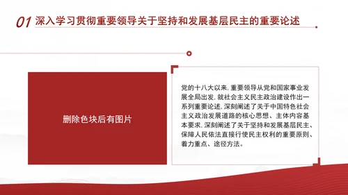 二十届三中全会关于健全基层民主制度党课ppt