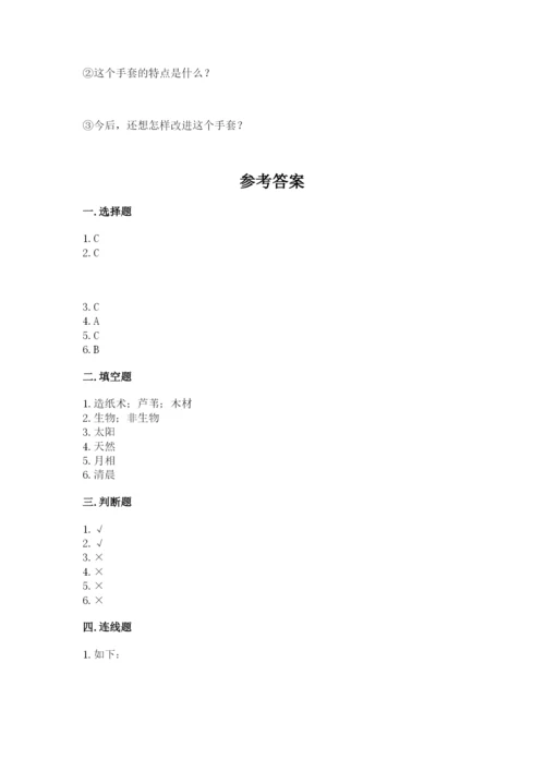 教科版小学二年级上册科学期末测试卷审定版.docx