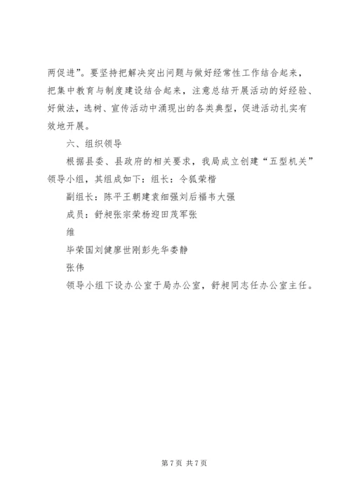 五型机关实施方案新.docx