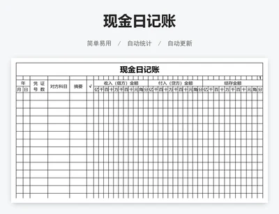 现金日记账