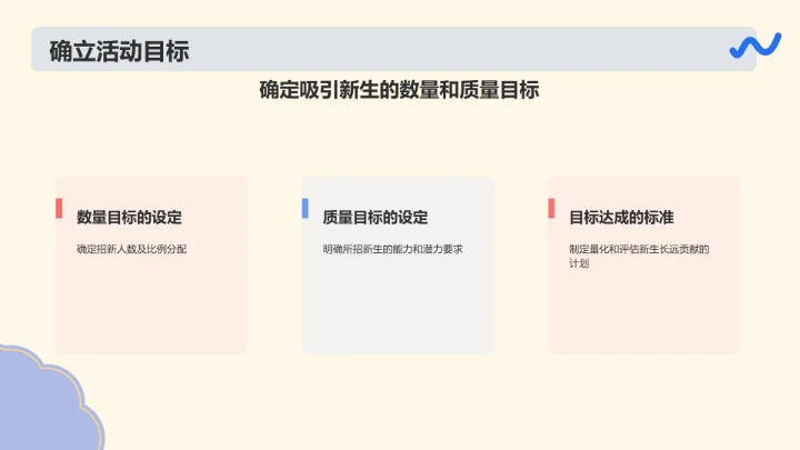 蓝色插画大学社团招新活动策划PPT模板