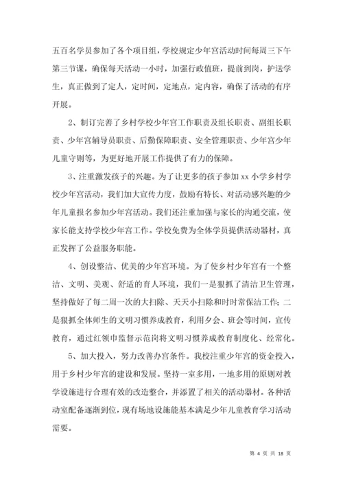 小学乡村少年宫工作总结.docx