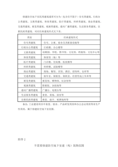 江苏省防空地下室建设实施新版细则.docx