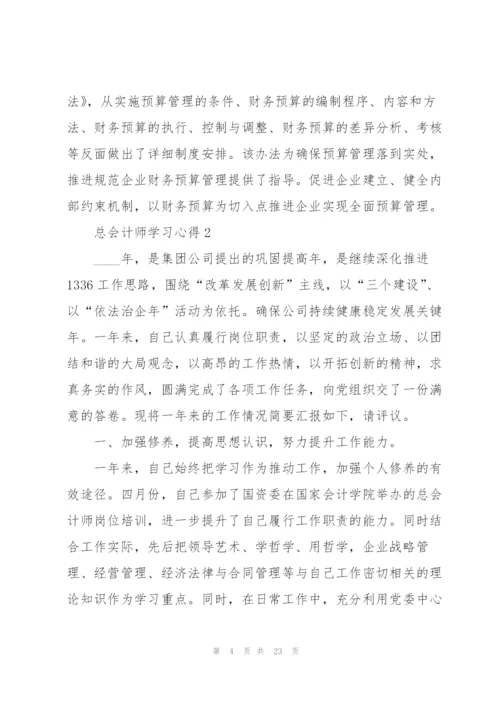 总会计师学习心得5篇.docx