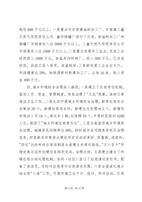 乡镇政府工作总结1.docx