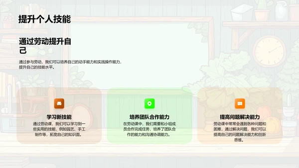 劳动教学实务PPT模板