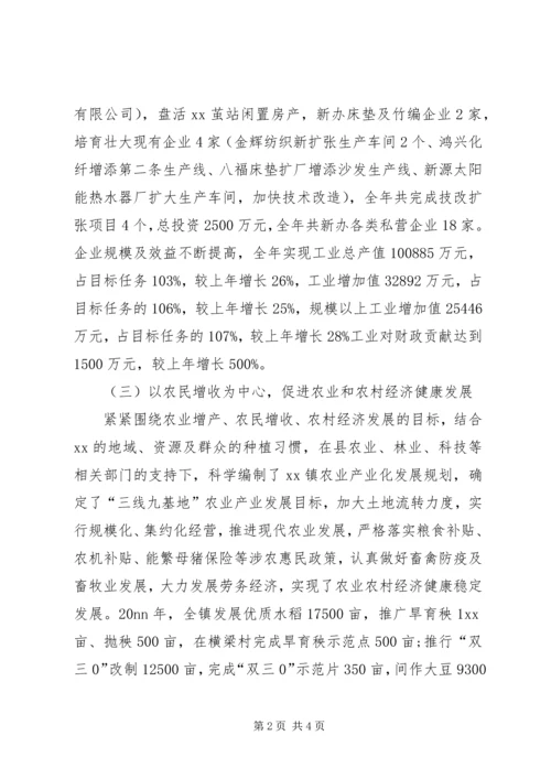 乡镇工作总结暨工作打算.docx
