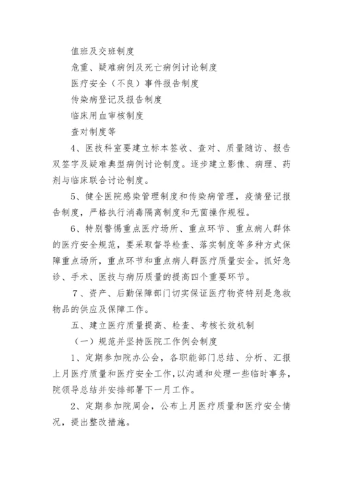 医院医疗质量安全管理规章制度7篇.docx