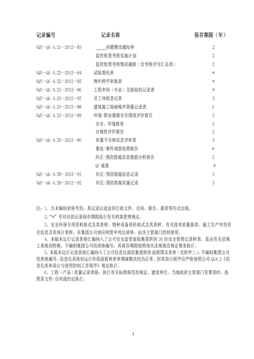 工程质量、环境、职业健康安全三标一体化管理体系运行记录表格汇编(182页)2.docx